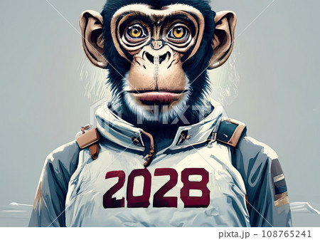 2028 Monkey year theme  108765241