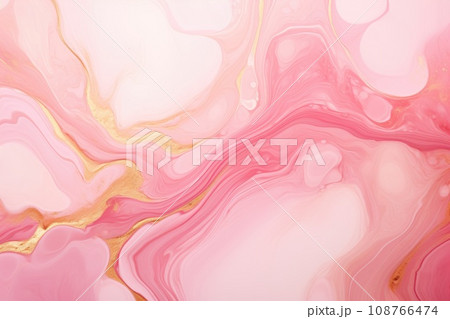 Decorative swirls morphing abstract fluid art. Colorful artistic texture. Generative AI 108766474