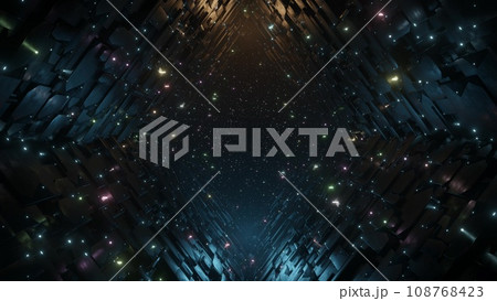 カラフルな光のトンネル Colorful light tunnel カラフルな光のトンネル Colorful light tunnel 108768423