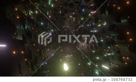 カラフルな光のトンネル Colorful light tunnel カラフルな光のトンネル Colorful light tunnel 108768732