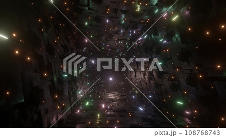 カラフルな光のトンネル Colorful light tunnel カラフルな光のトンネル Colorful light tunnel 108768743