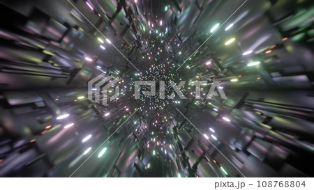 カラフルな光のトンネル Colorful light tunnel カラフルな光のトンネル Colorful light tunnel 108768804