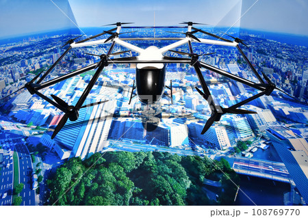 空飛ぶクルマの模型 108769770