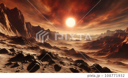 地球外惑星のイメージ　AI生成画像 108771932