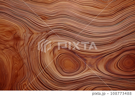 自然の螺旋 - ウッドグレインの魅力を映すデジタルアート-Generative AI 108773488