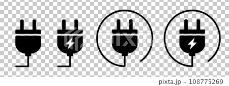 simple plug silhouette 108775269