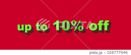 セールで使われるディスカウントの文字 108777046