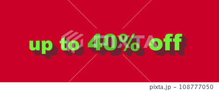 セールで使われるディスカウントの文字 108777050