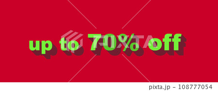 セールで使われるディスカウントの文字 108777054