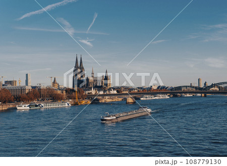 View of Cologne City Center and the Rhine River 108779130