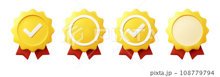 3d gold medal. 108779794