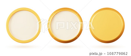 3d gold frame icon. 3d gold frame icon. 108779862