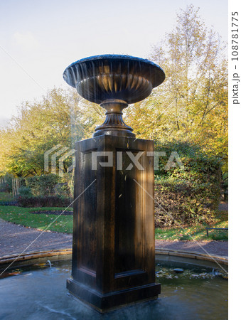 The tiered water fountain statues in Regent park. The tiered water fountain statues in Regent park. 108781775