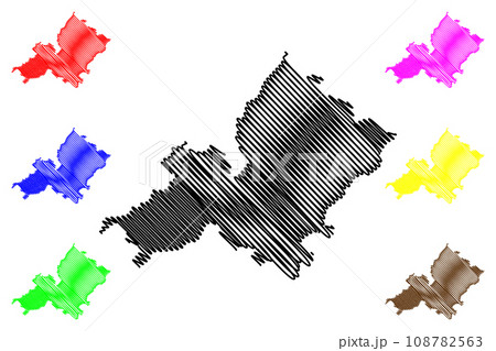 Ambala district (Haryana State, Republic of India) map vector illustration, scribble sketch Ambala map Ambala district (Haryana State, Republic of India) map vector illustration, scribble sketch Ambala map 108782563