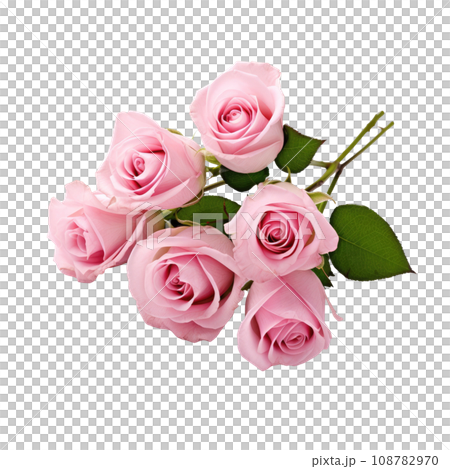 Bouquet of Blushing Pink Roses 108782970