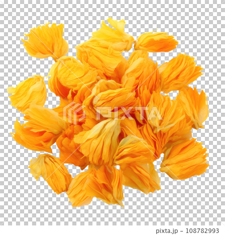 Vivid Orange Marigold Petals 108782993