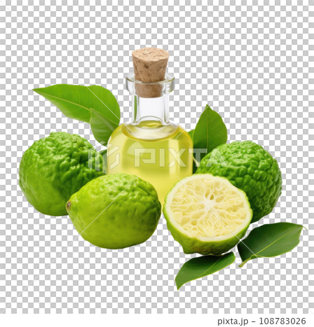 Natural Bergamot Oil and Fruit Set 108783026