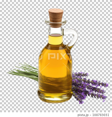Lavender Infused Oil in Glass Pitcher 108783031