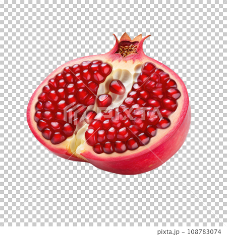 Juicy Pomegranate and Loose Seeds 108783074