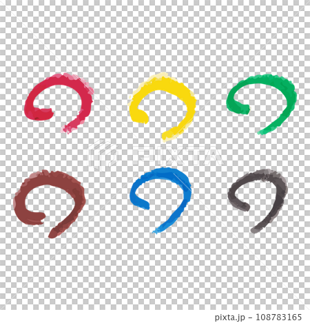 Crayon illustration material vector Crayon illustration material vector 108783165