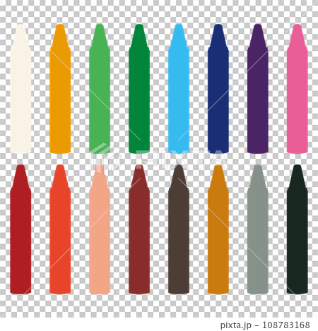Crayon illustration material vector Crayon illustration material vector 108783168