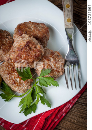 Meatball with parsley. 108783662