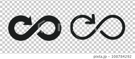 無限のマーク　あるいは数学の記号 108784292