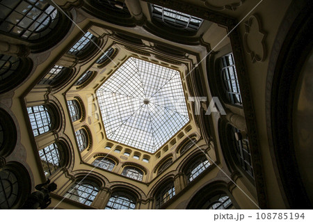 View of the dome of the building from the inside View of the dome of the building from the inside 108785194