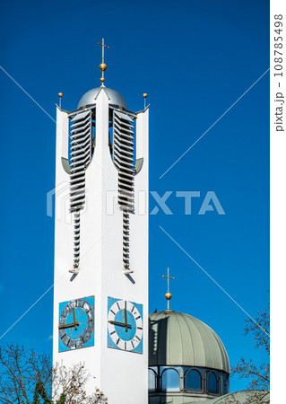Exterior view of All Saints Orthodox Church in Munich, Germany Exterior view of All Saints Orthodox Church in Munich, Germany 108785498