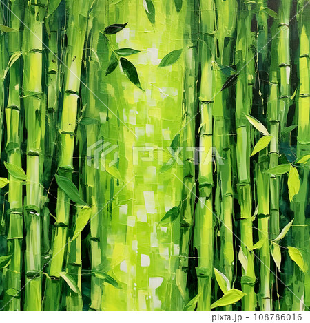 Illustration of green bamboo background inside the forest. Illustration of green bamboo background inside the forest. 108786016