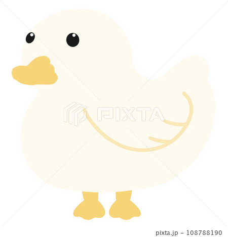 Cute Duck Cartoon illustration Cute Animal Cute Sticker Animal Sticker Cute Element 108788190