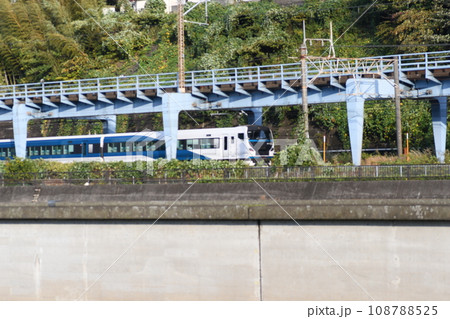 東海道線 柏尾川遊歩道から 東海道線 柏尾川遊歩道から 108788525