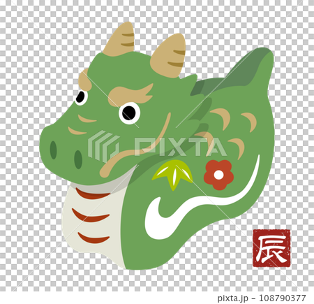 ベクターイラスト素材:辰年の置物イラスト ベクターイラスト素材:辰年の置物イラスト 108790377