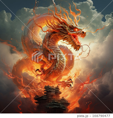 怒り狂う龍～Dragon 108790477