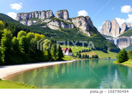 a natural scenic panorama, landscape 108790494