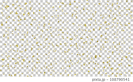 Transparent background material [M] size sprinkled with realistic gold leaf 108790541