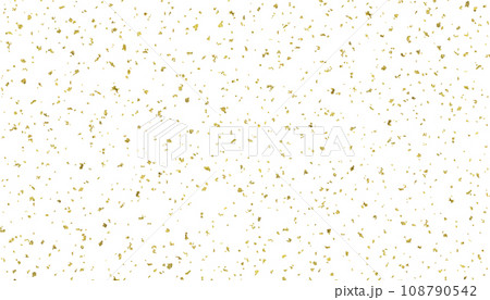 リアルな金箔を散らした、透明の背景素材［SM］サイズ 108790542