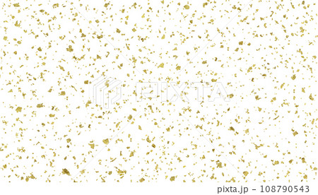 リアルな金箔を散らした、透明の背景素材［SML］サイズ 108790543