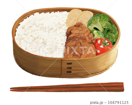 わっぱ弁当③（箸付き） 108791125