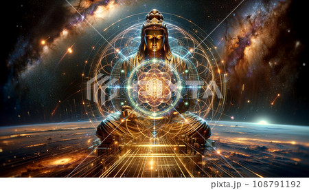 宇宙の域に達する量子コンピューター-Generative AI 108791192