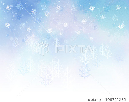 雪が降る背景イラスト 108791226