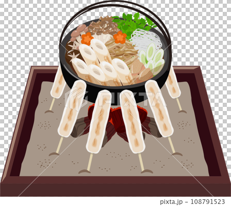 爐邊的 Kiritanpo 鍋 108791523