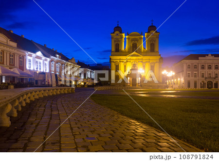 Union Square in night illumination of Timisoara Union Square in night illumination of Timisoara 108791824