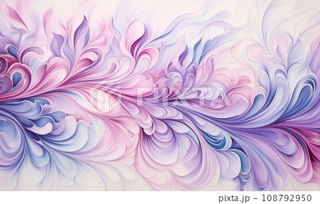 AI-generated content. Watercolour illustration, wild blooming floral pattern, greeting card template 108792950