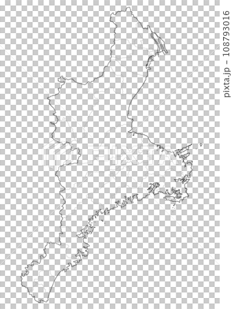 Blank map Mie prefecture 108793016