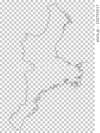 Blank map Mie prefecture 108793017