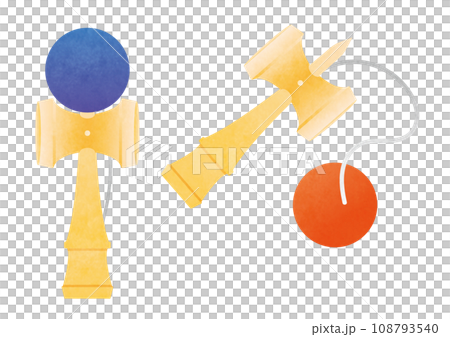 Watercolor style kendama illustration 108793540
