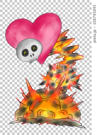 一顆可愛的心從爆炸中出現! 一顆可愛的心從爆炸中出現! 108793845