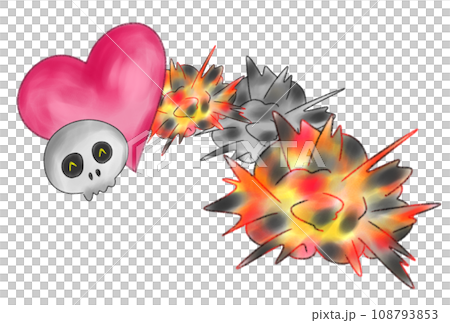 爆発からかわいいハートが現れた! 爆発からかわいいハートが現れた! 108793853