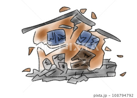 崩れゆく家 崩れゆく家 108794792